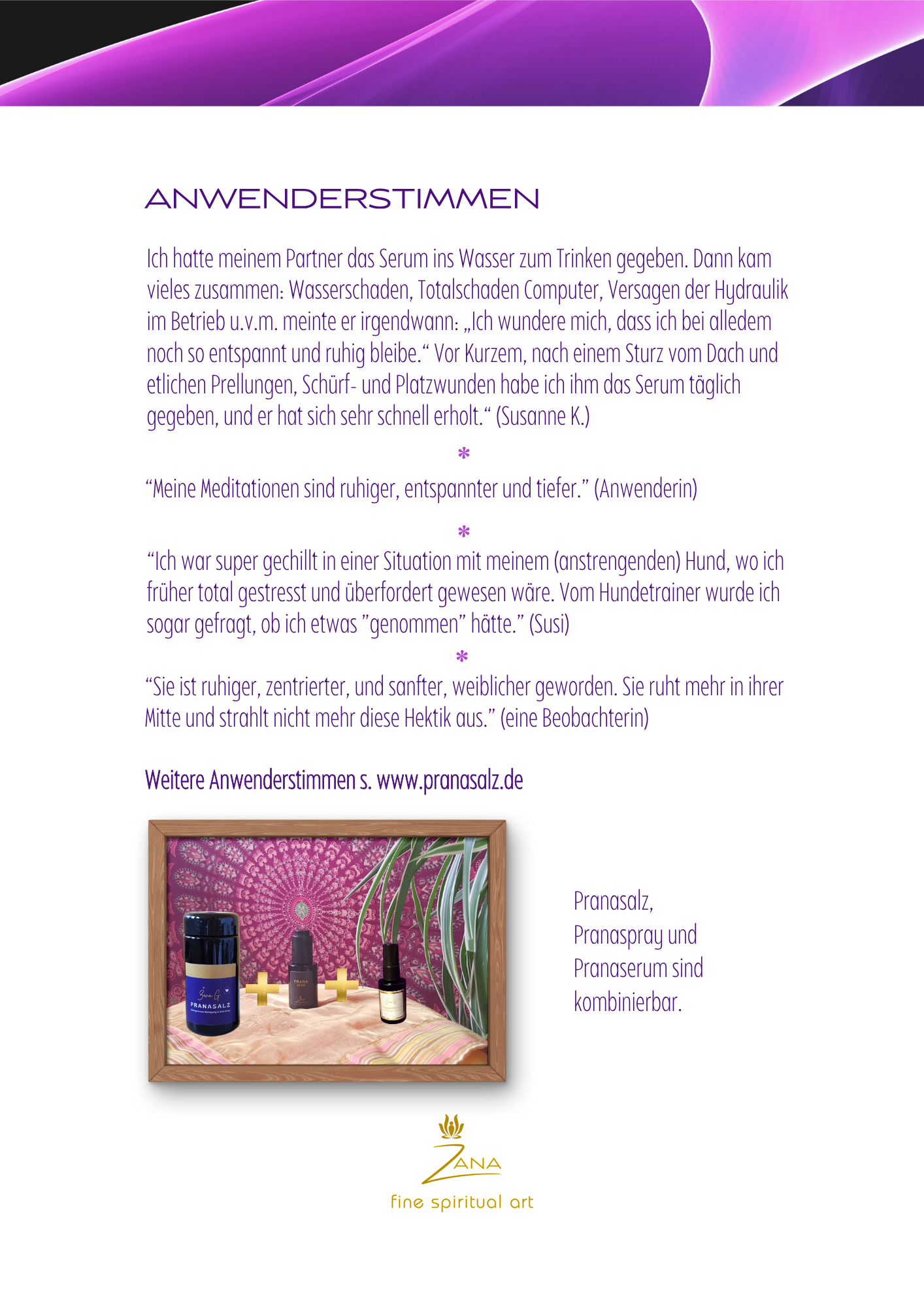 PRANASPRAY - für positive Energie und Veränderung